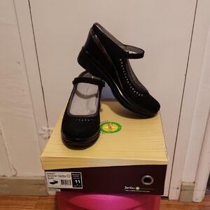 Jambu DYNASTY Women's Black Mary Jane Platforms